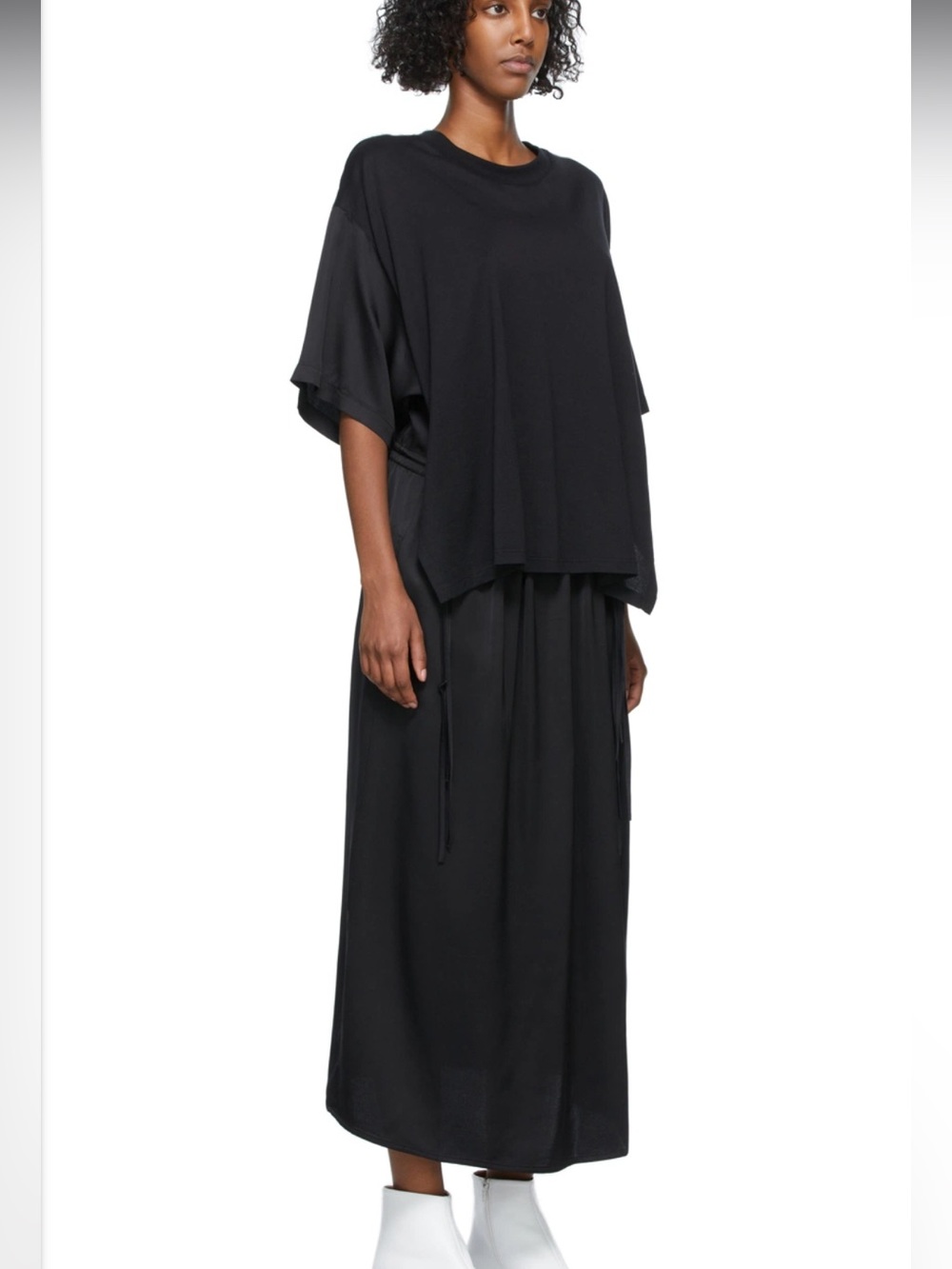 MM6 Maison Margiela Black Trompe L'œil dress